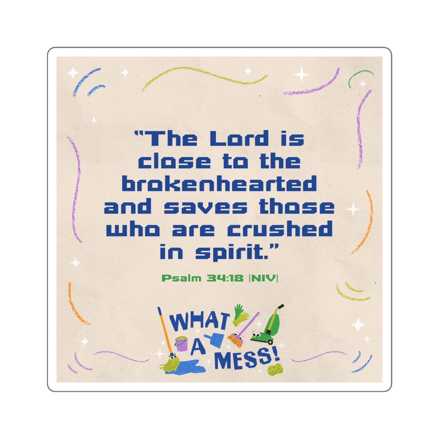 Memory Verse Sticker | What A Mess Preschool