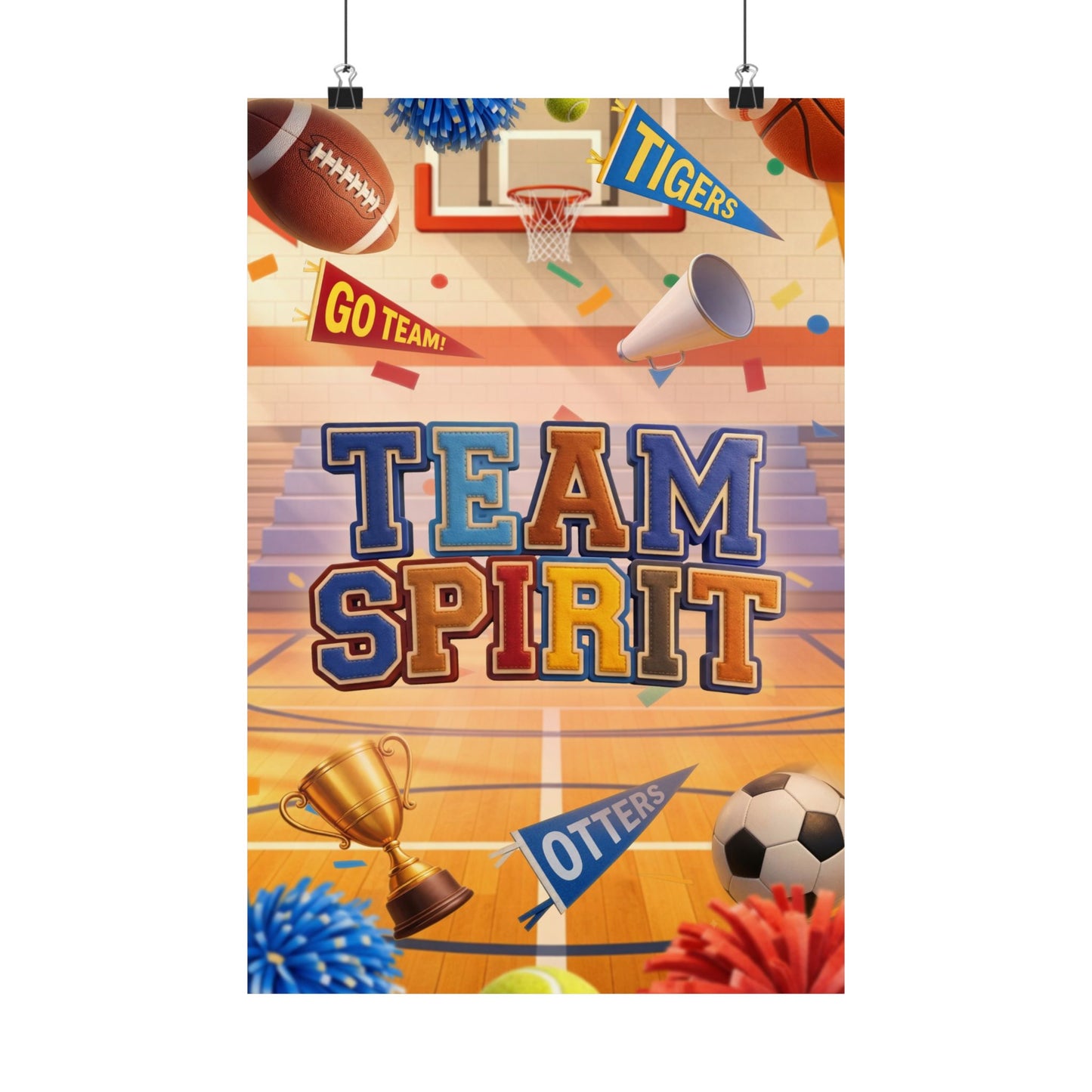 Poster | Team Spirit Elementary Series Graphic | Vertical