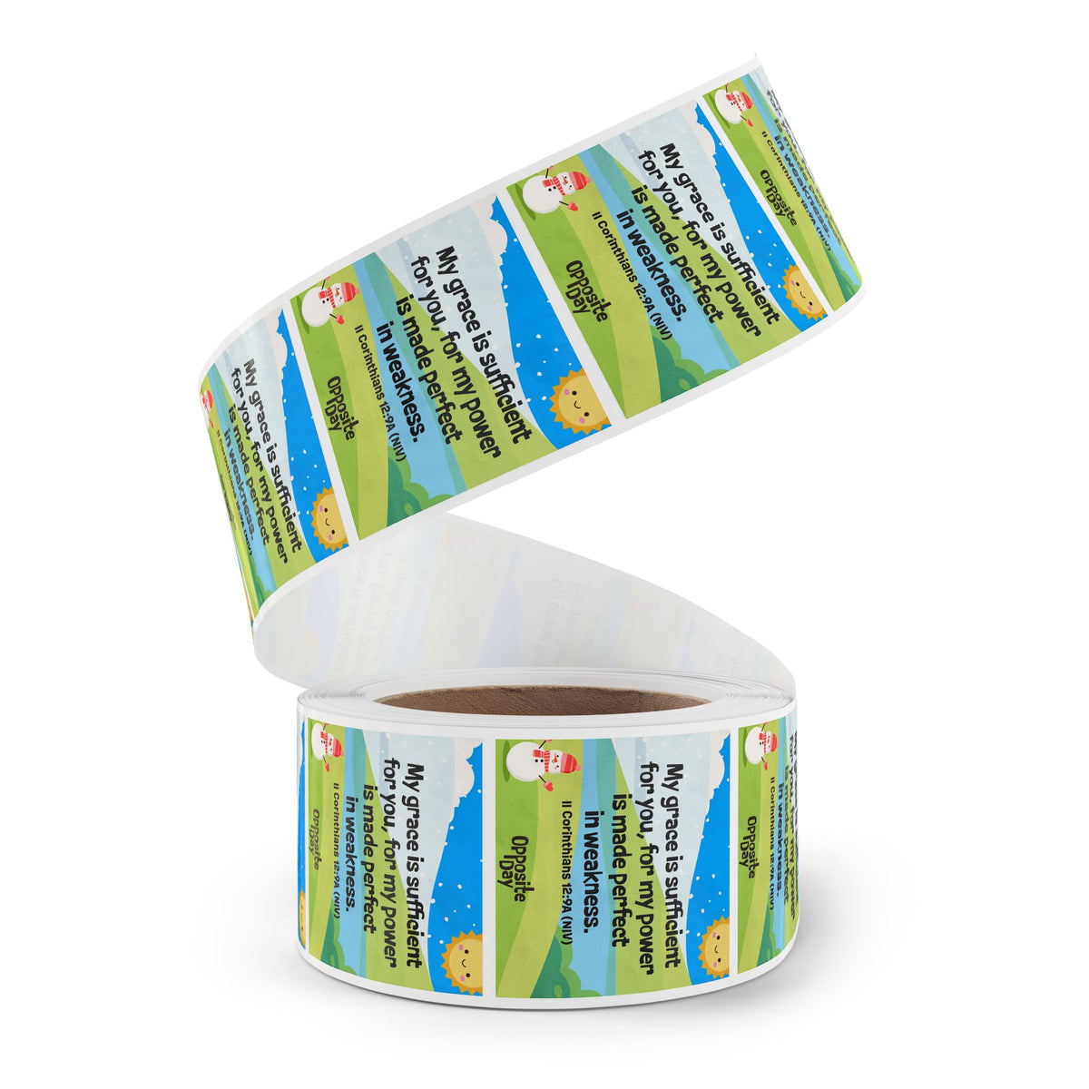 Memory Verse Sticker Roll | V5 | Opposite Day Preschool