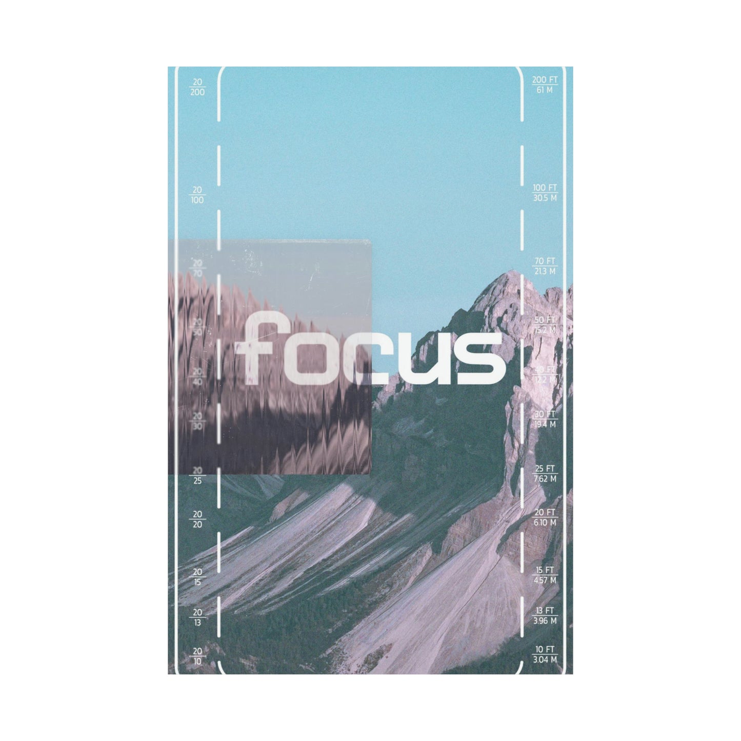 Poster I V6 I Focus Series Graphic I Vertical