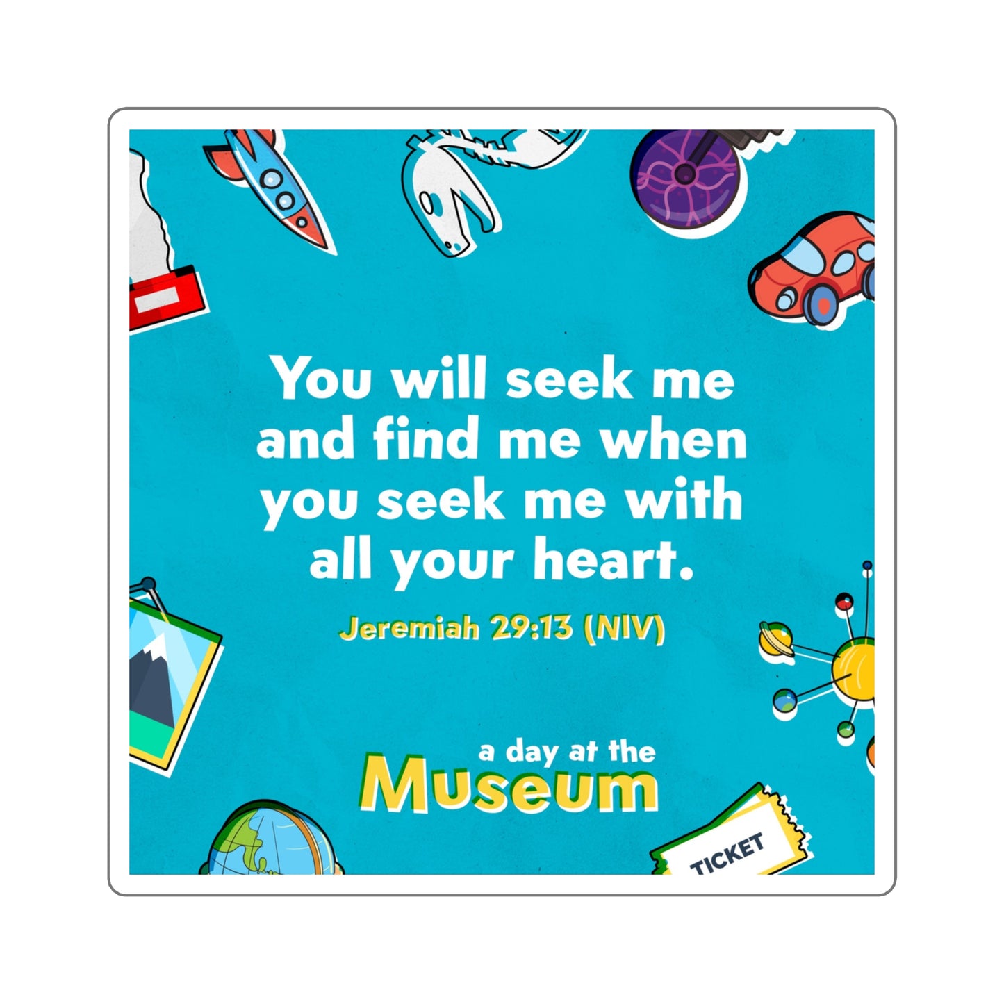 Memory Verse Sticker | V5 | A Day At The Museum Preschool