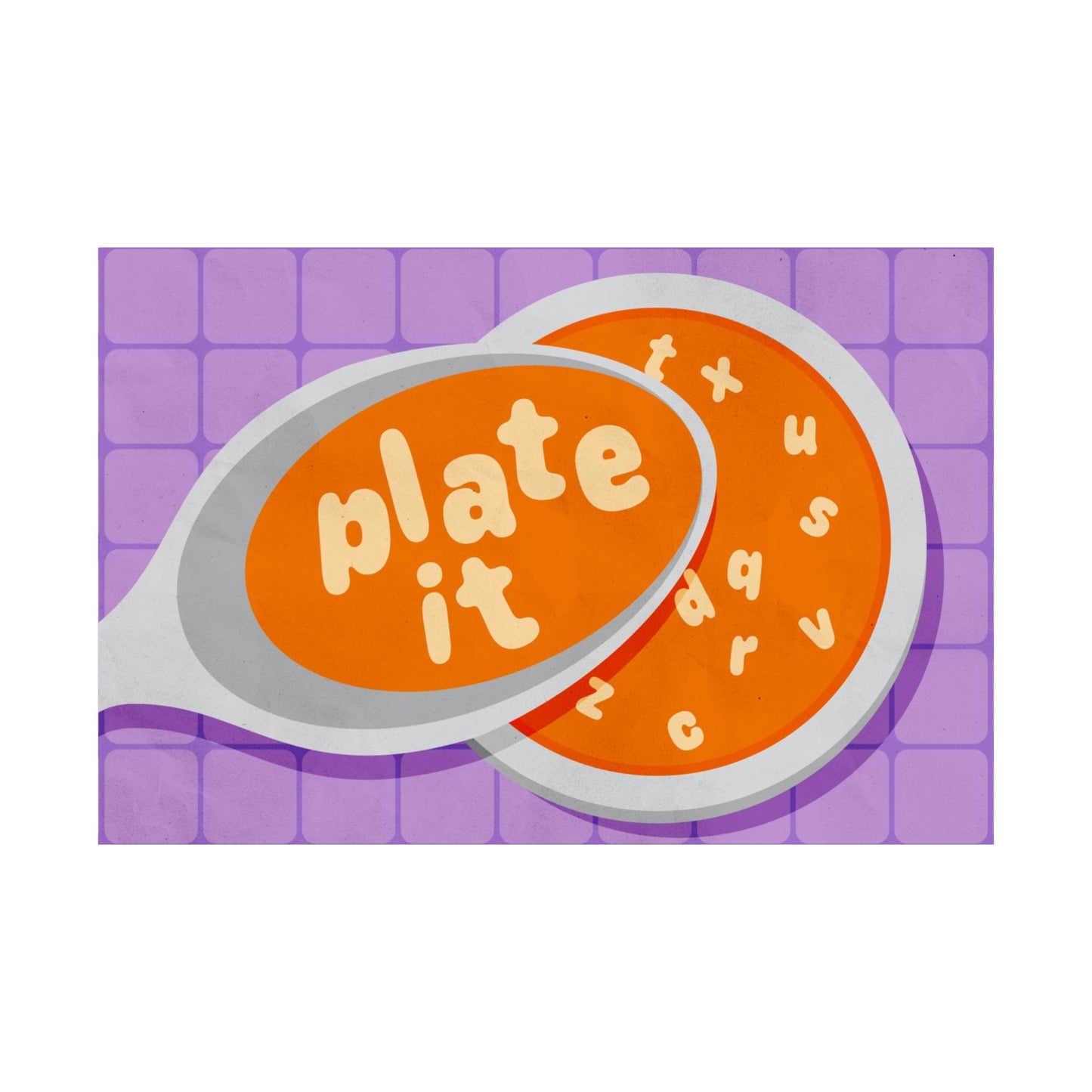 Poster I V5 I Plate It Preschool Series Graphic I Horizontal
