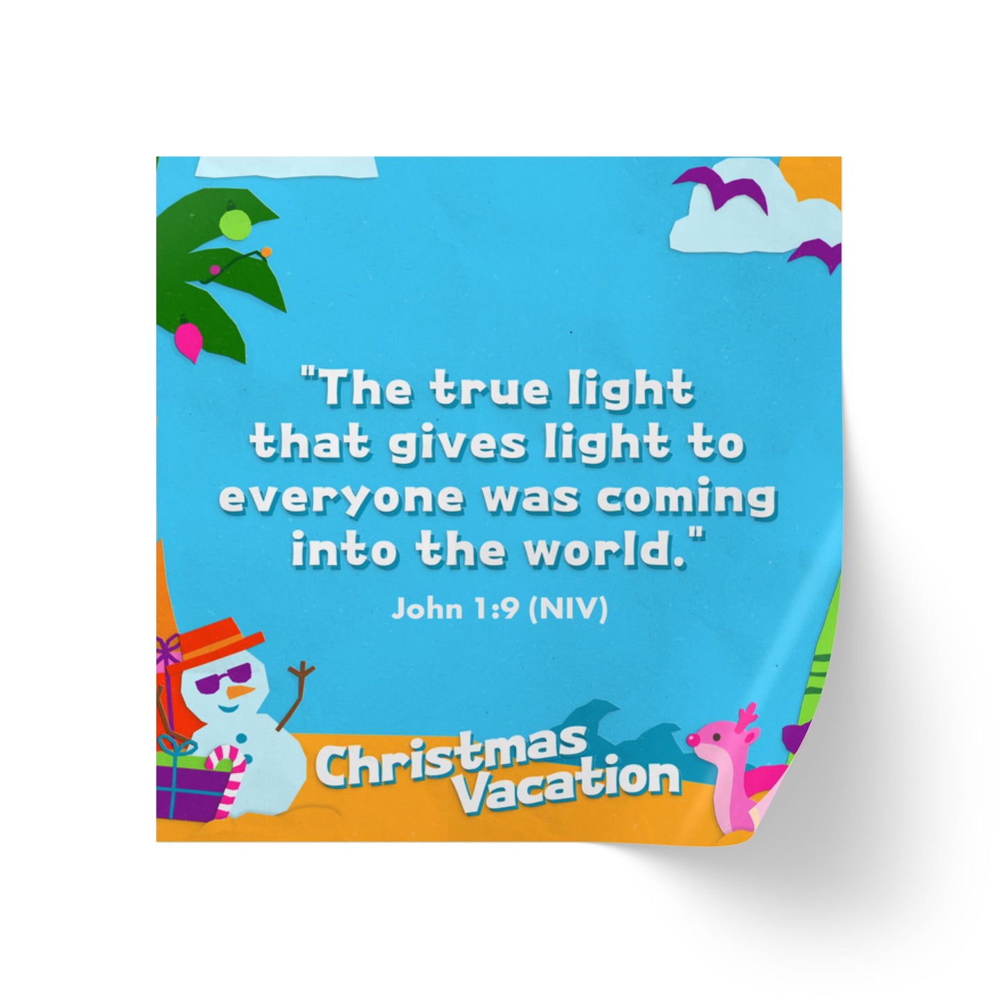 Memory Verse Sticker Roll | V7 | Christmas Vacation Preschool