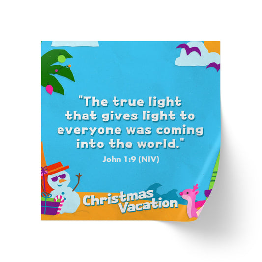 Memory Verse Sticker Roll | V7 | Christmas Vacation Preschool