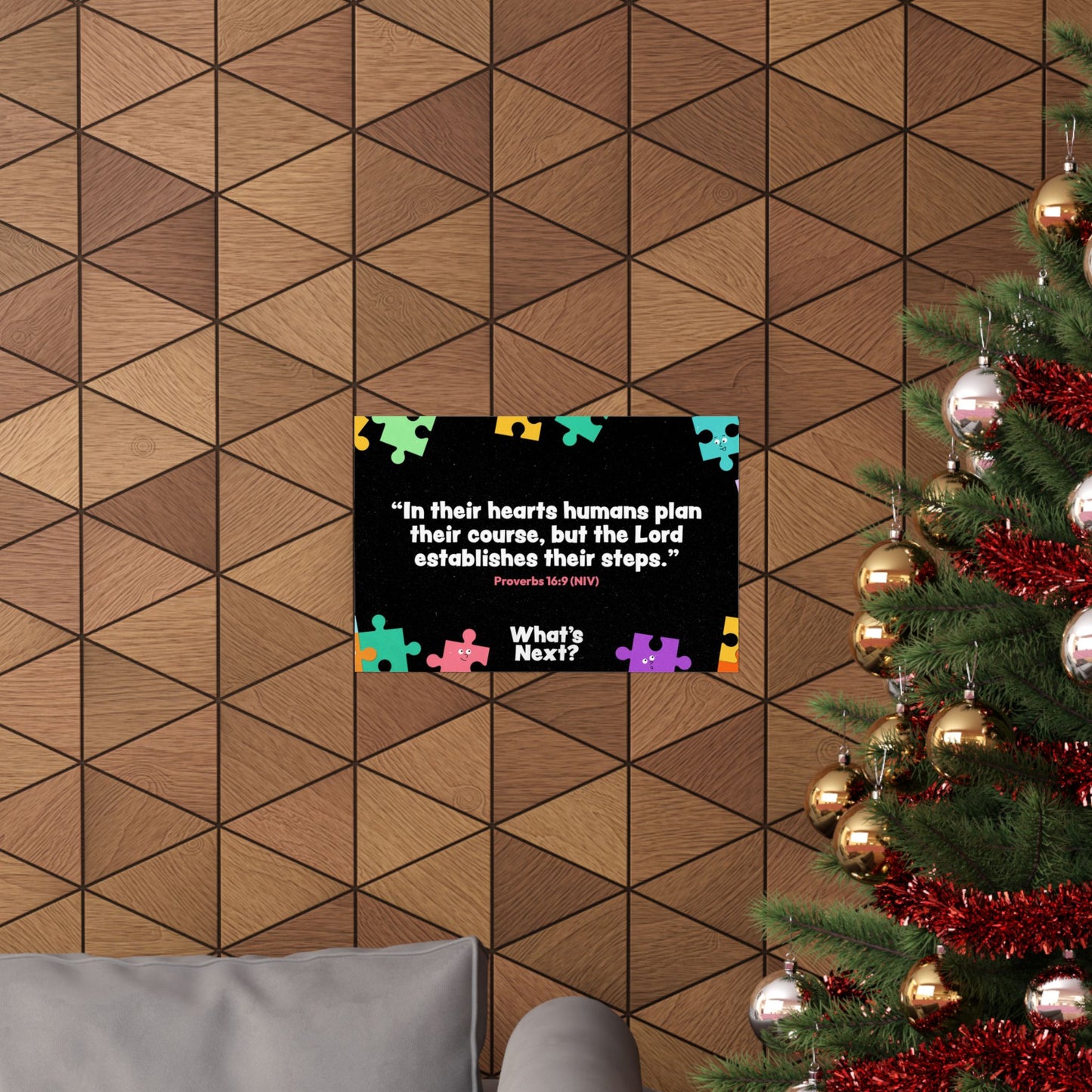 Poster | V8 | What's Next Preschool Memory Verse Graphic | Horizontal