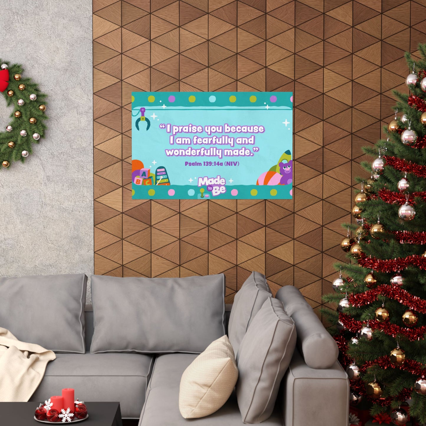 Poster | Made to Be Preschool Memory Verse Graphic | Horizontal