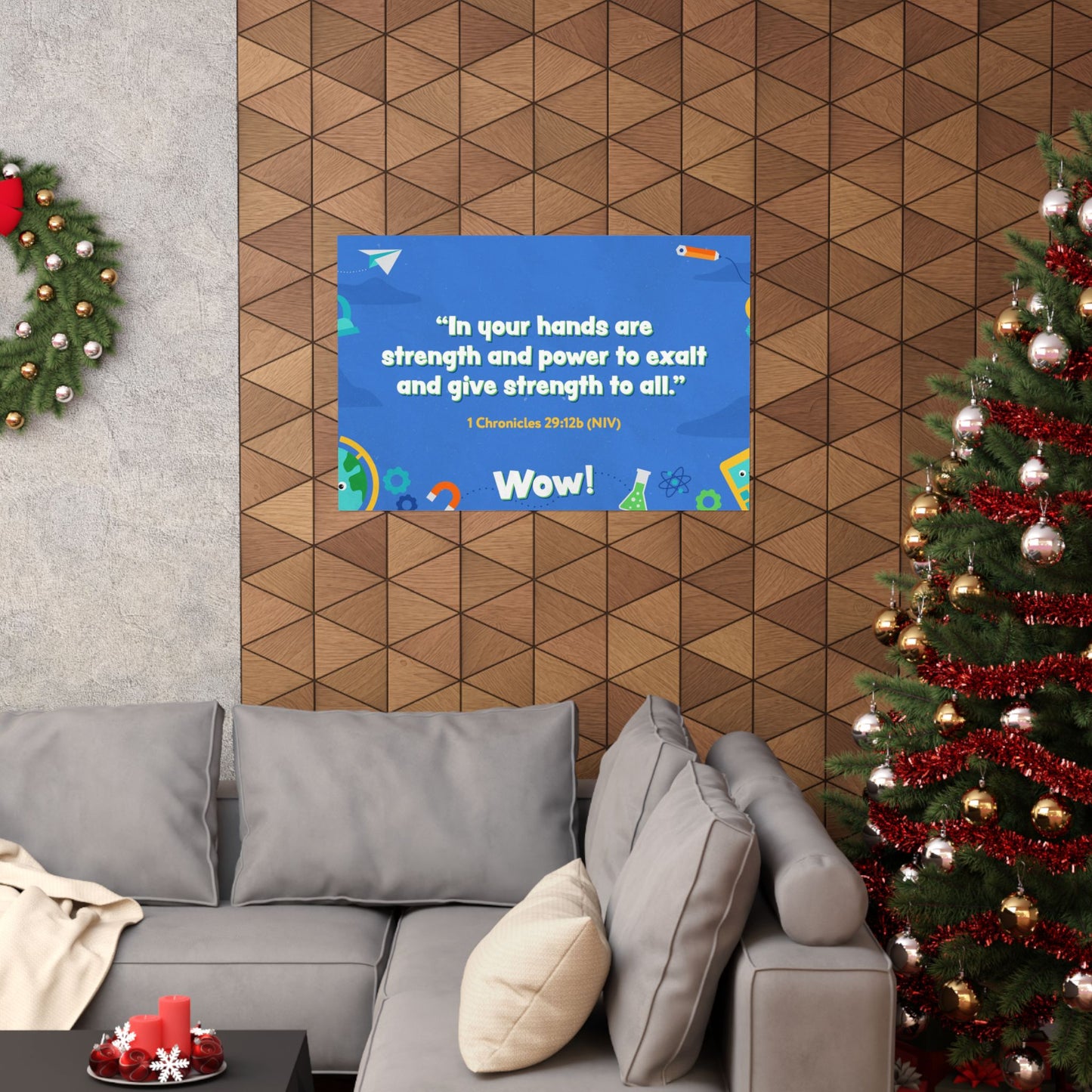 Poster | V7 | Wow Preschool Memory Verse Graphic | Horizontal