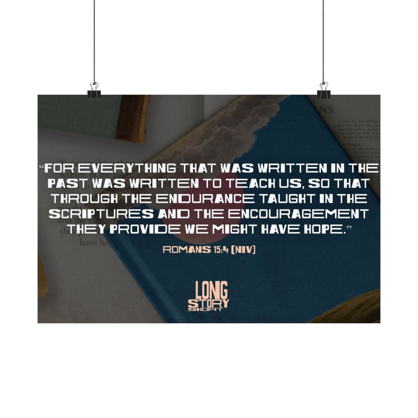 Poster I Long Story Short Memory Verse Graphic I Horizontal