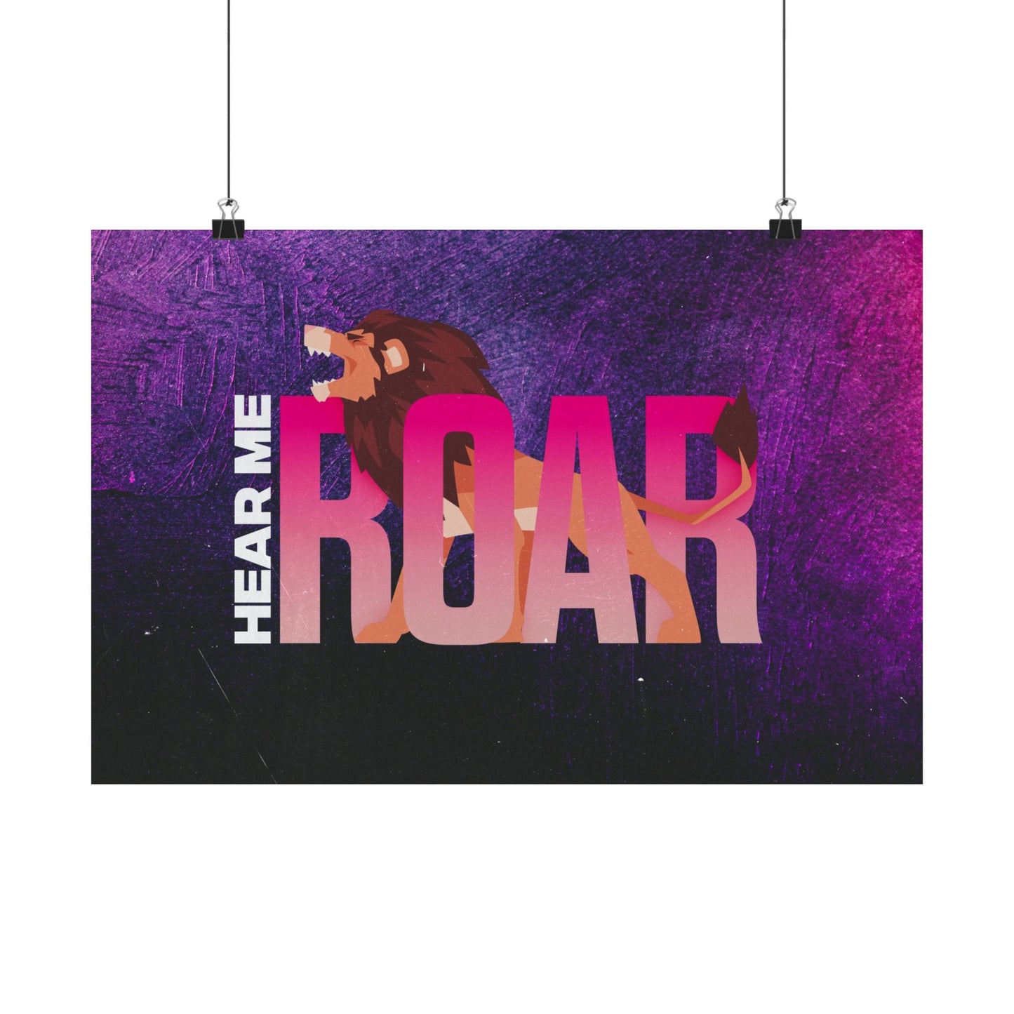 Poster I V6 I Hear Me Roar Preschool Series Graphic I Horizontal