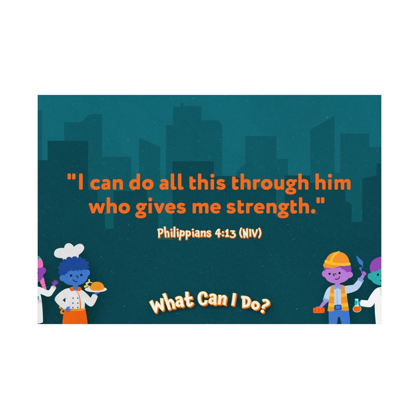 Poster | V7 | What Can I Do Preschool Memory Verse Graphic | Horizontal