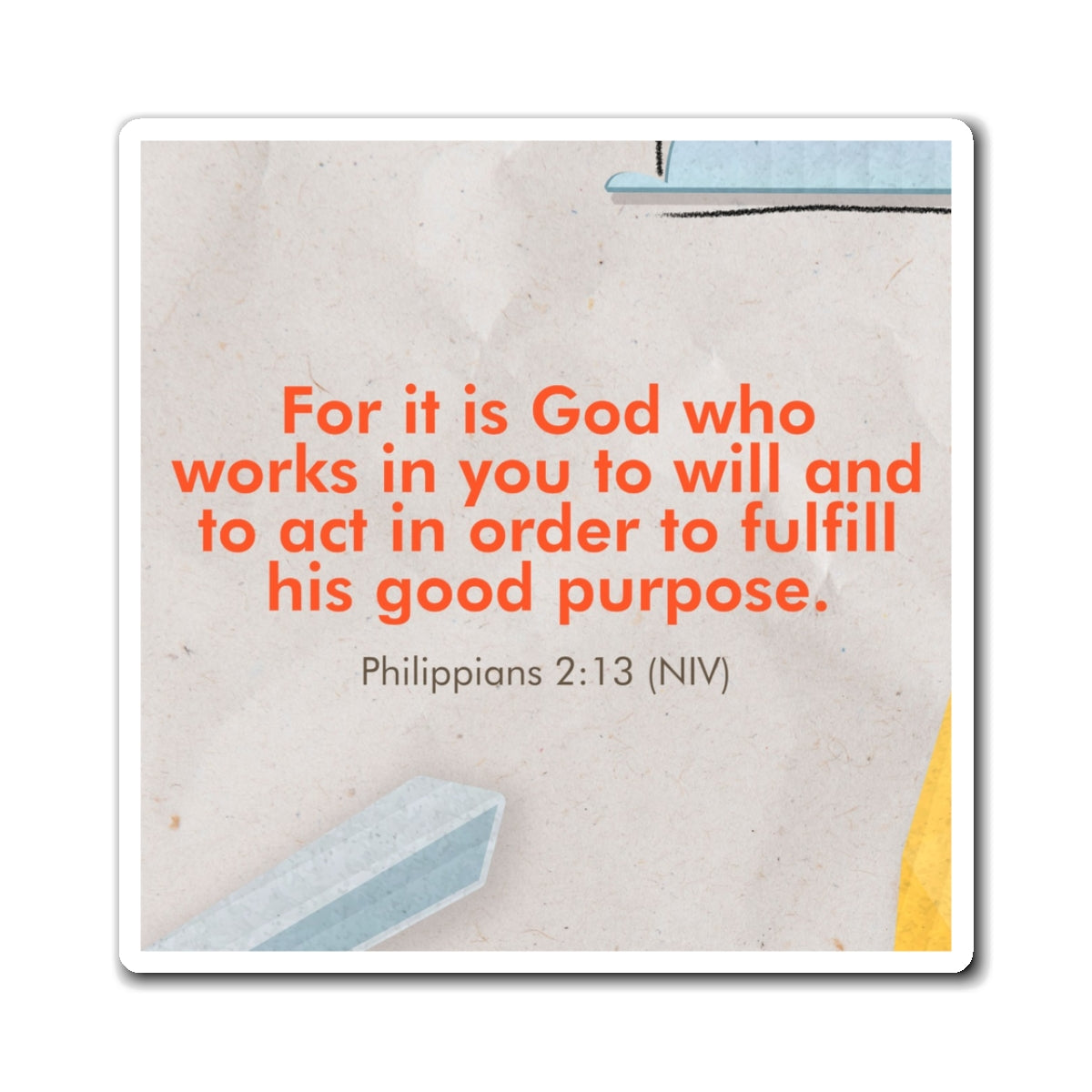 Memory Verse Magnet | V6 | Behind The Scenes Preschool
