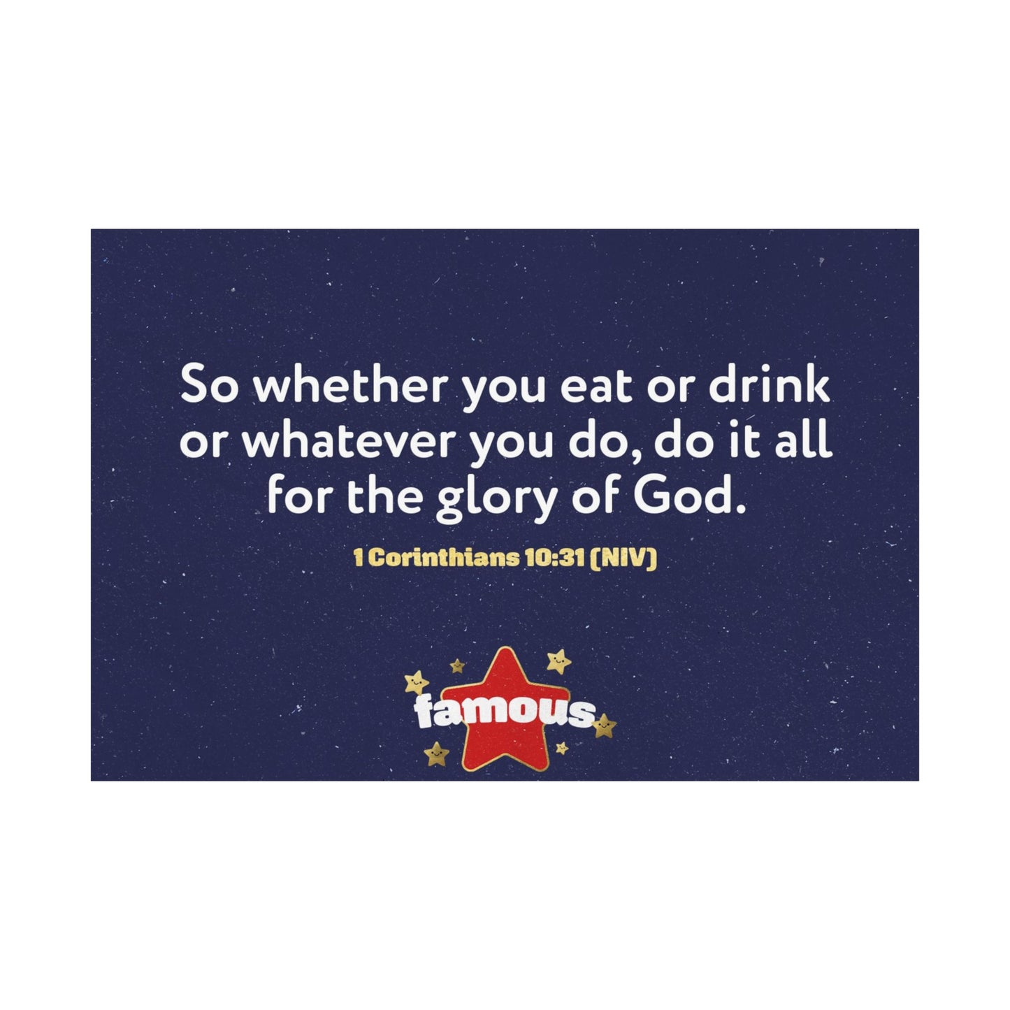 Poster | V5 | Famous Preschool Memory Verse Graphic | Horizontal
