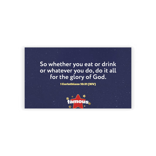 Memory Verse Cards | V5 | Famous Preschool