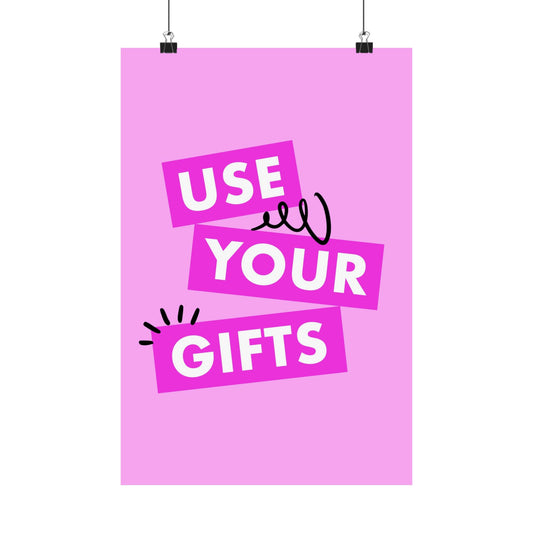 Poster I V8 I Use Your Gifts Discipleship Graphic I Vertical