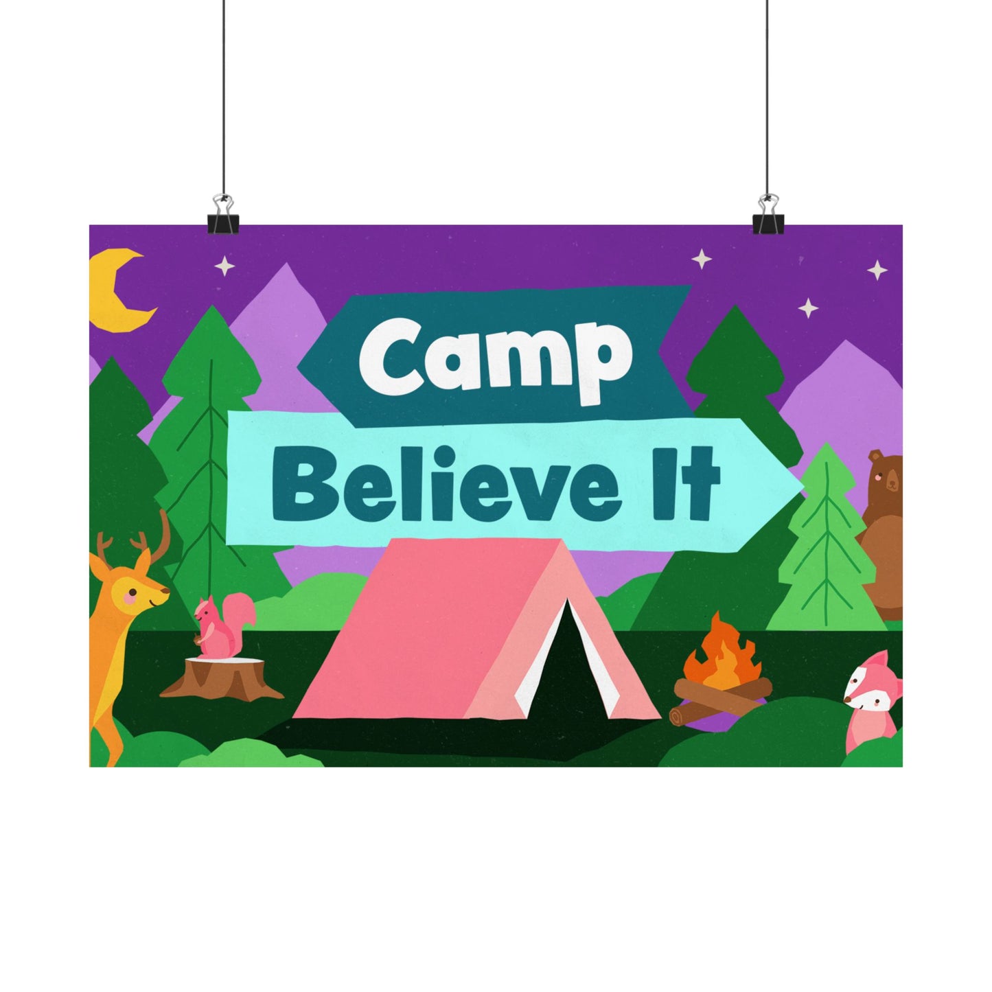 Poster | V8 | Camp Believe It Preschool Series Graphic | Horizontal