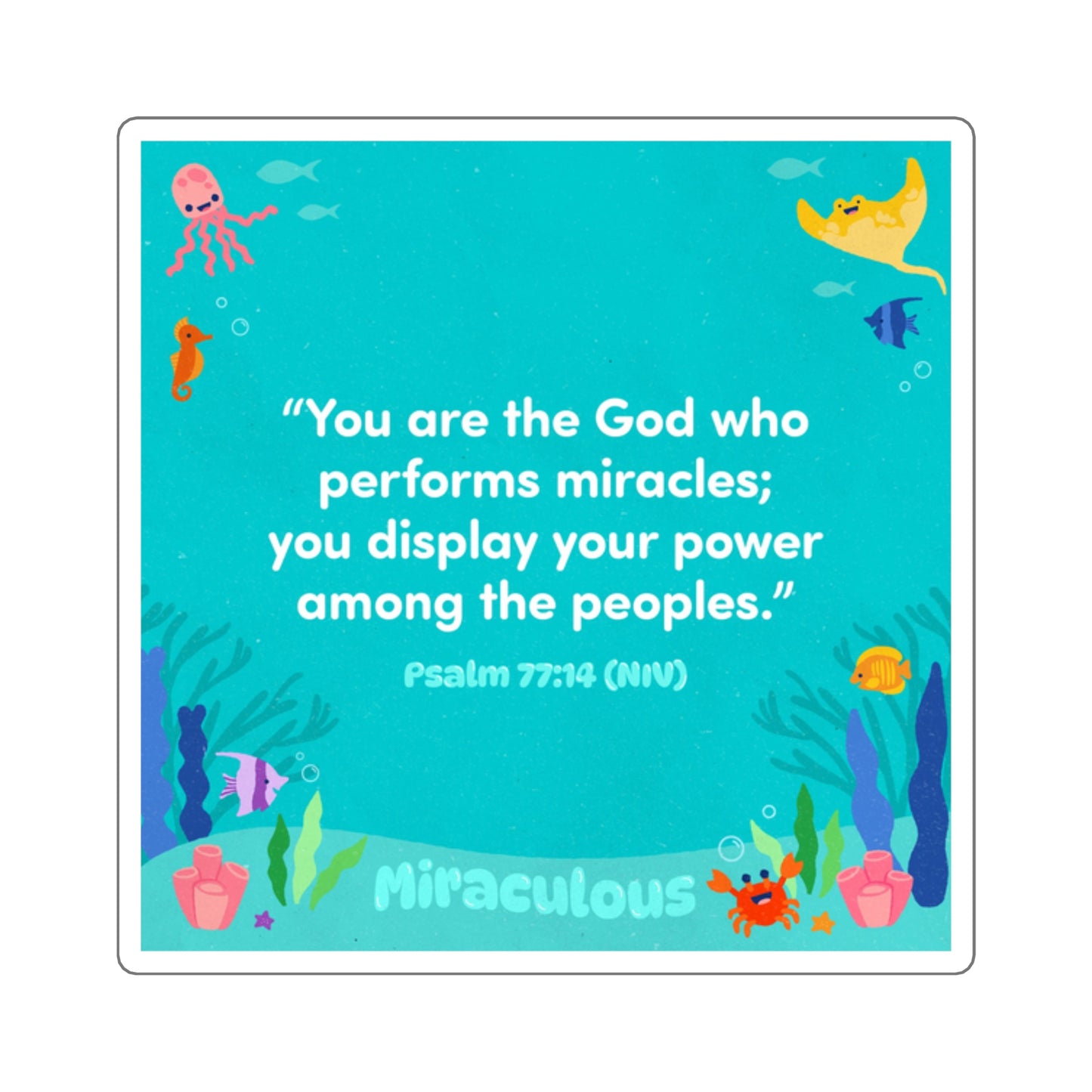 Memory Verse Sticker | V8 | Miraculous Preschool