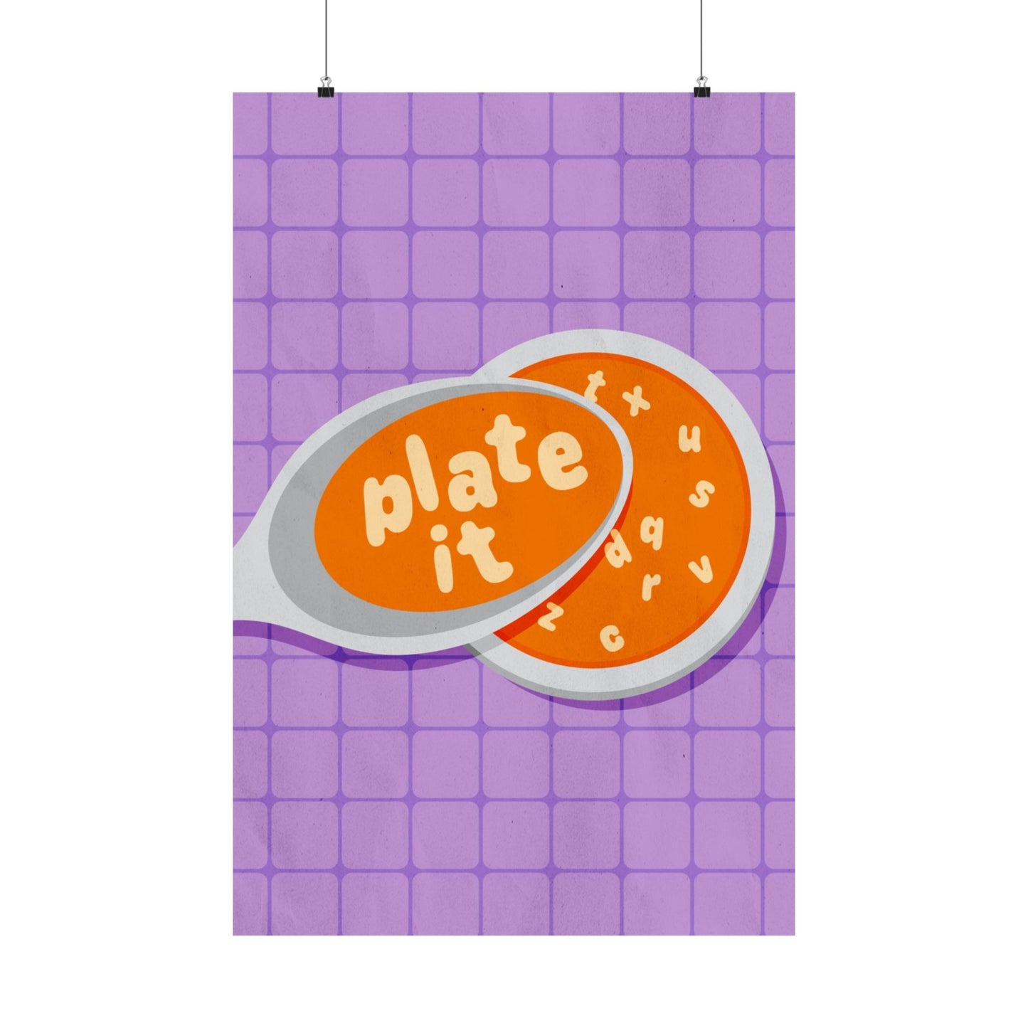 Poster I V5 I Plate It Preschool Series Graphic I Horizontal