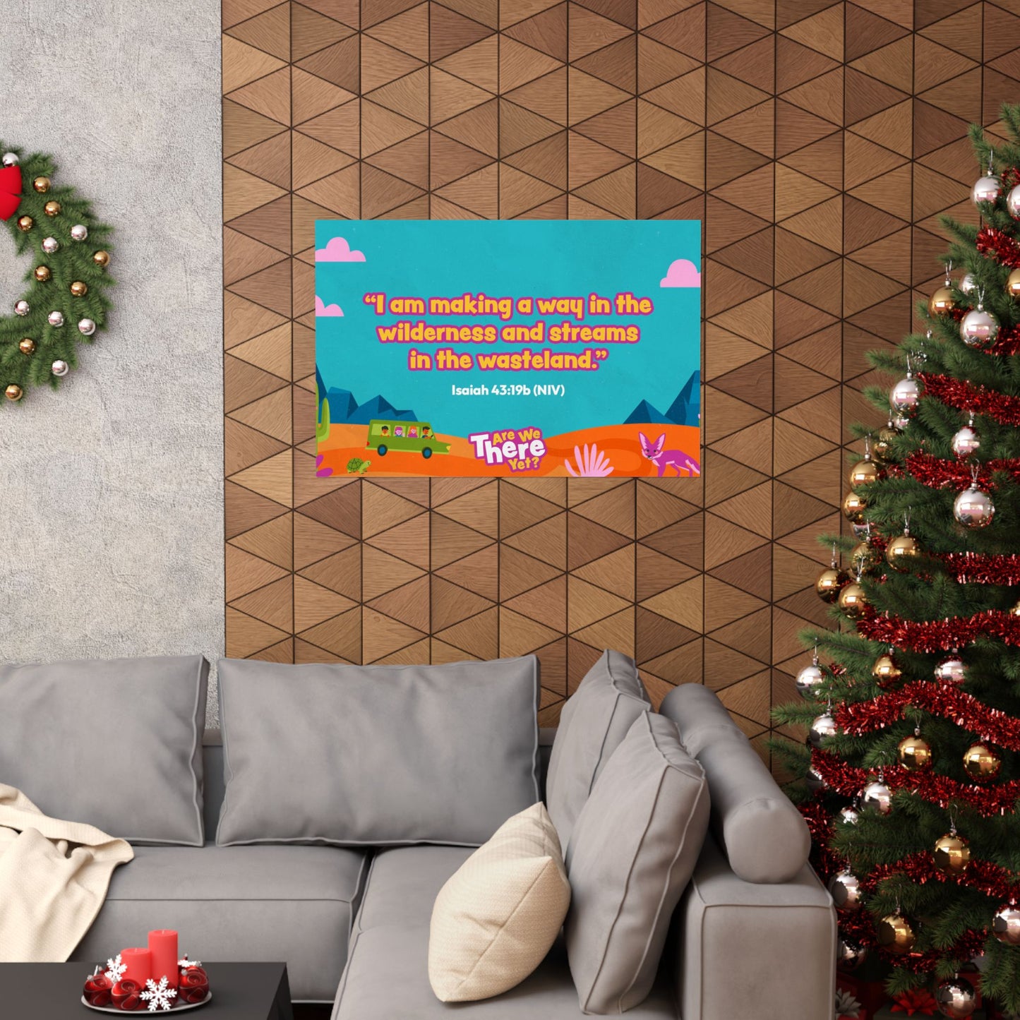Poster | V7 | Are We There Yet Preschool Memory Verse Graphic | Horizontal
