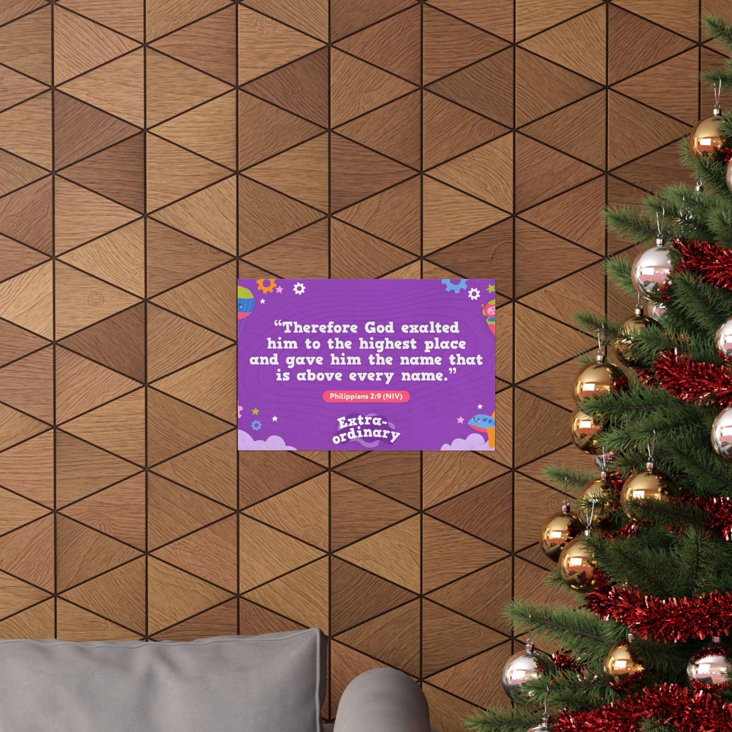 Poster | V9 | Extra-Ordinary Preschool Memory Verse Graphic | Horizontal