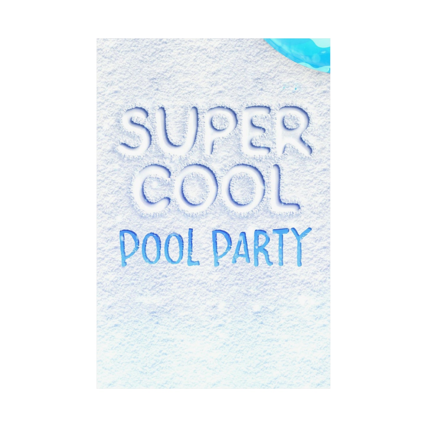 Poster I V7 I Super Cool Pool Party Event Graphic I Vertical