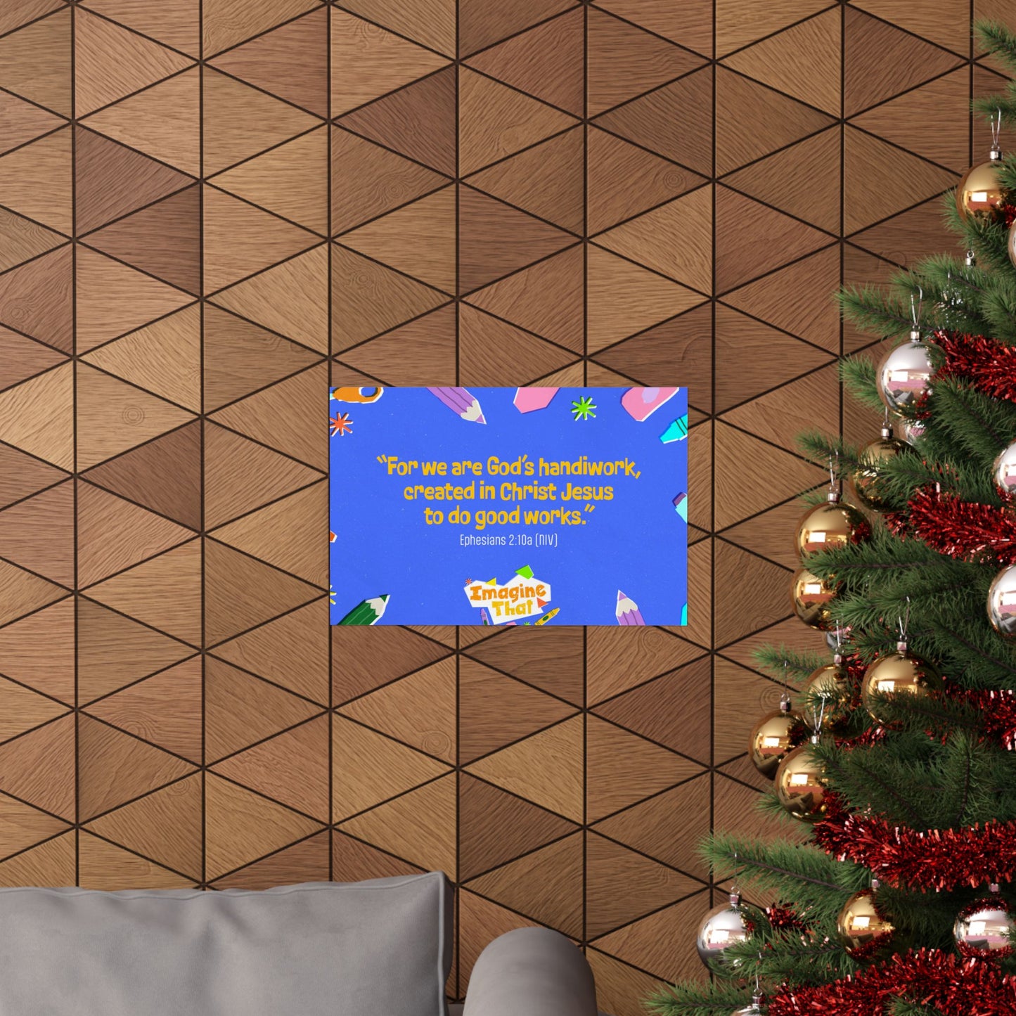 Poster | V8 | Imagine That Preschool Memory Verse Graphic | Horizontal