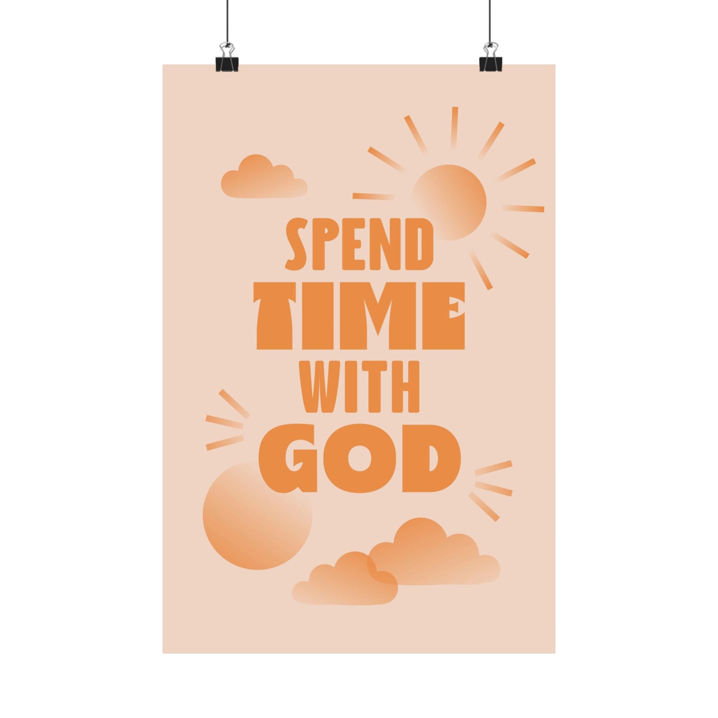 Poster I V7 I Spend Time With God Students Discipleship Graphic I Vertical