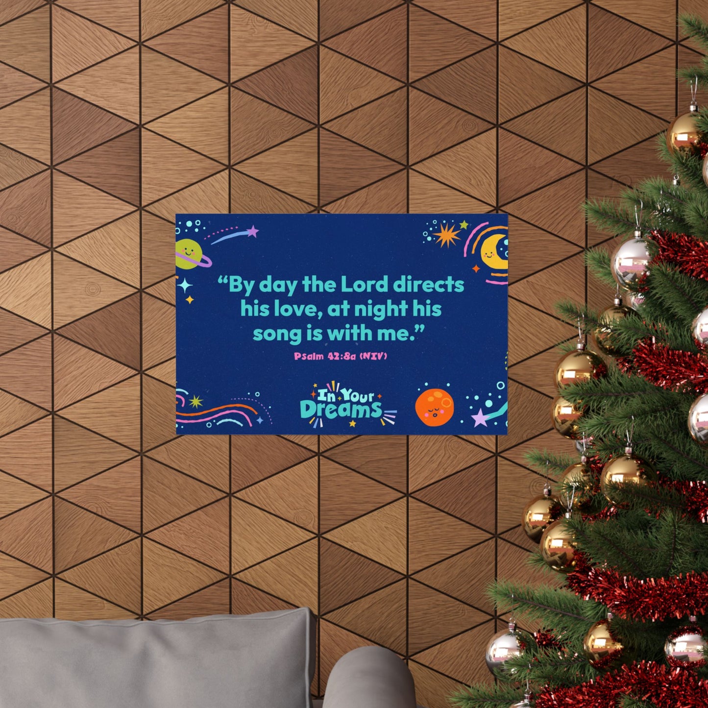 Poster | V7 | In Your Dreams Preschool Memory Verse Graphic | Horizontal