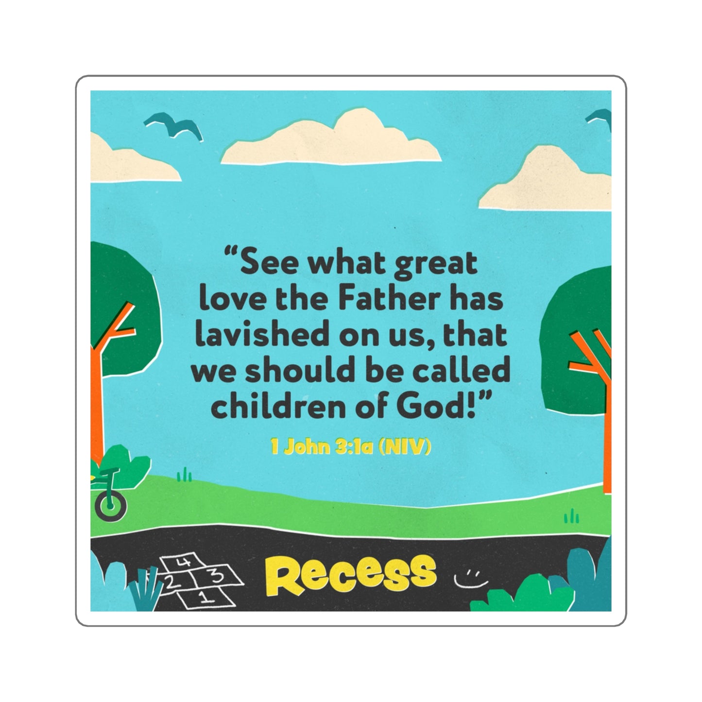 Memory Verse Sticker | V7 | Recess Preschool