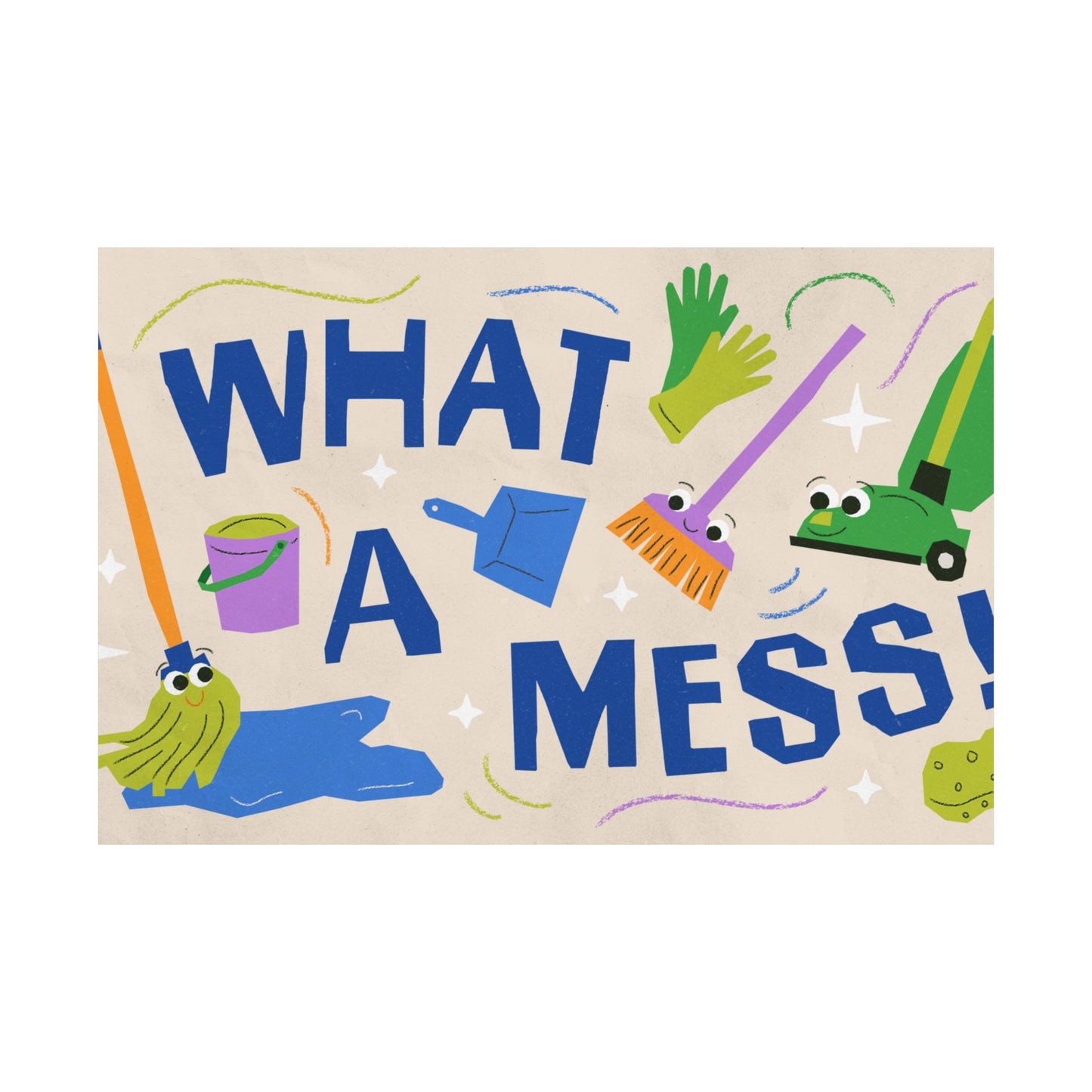 Poster | What A Mess Preschool Series Graphic | Horizontal