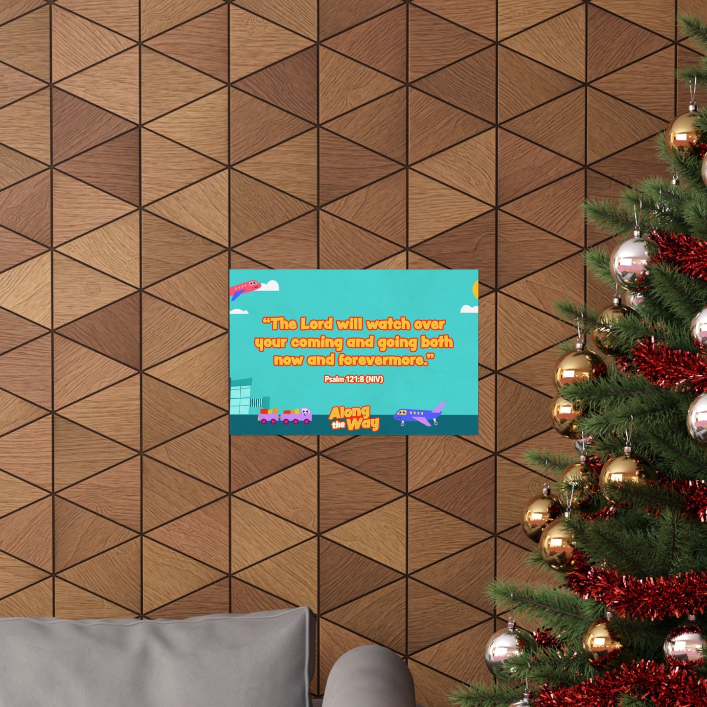 Poster | V8 | Along the Way Preschool Memory Verse Graphic | Horizontal