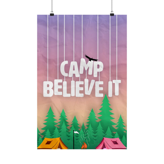 Poster | V8 | Camp Believe It Series Graphic | Vertical