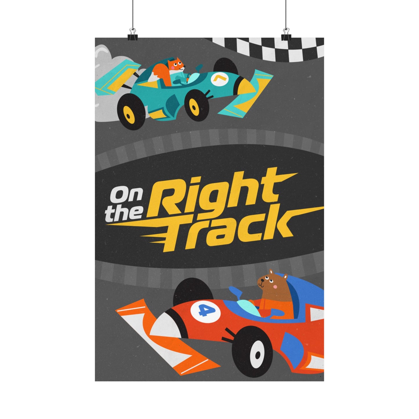 Poster | V7 | On the Right Track Preschool Series Graphic | Vertical