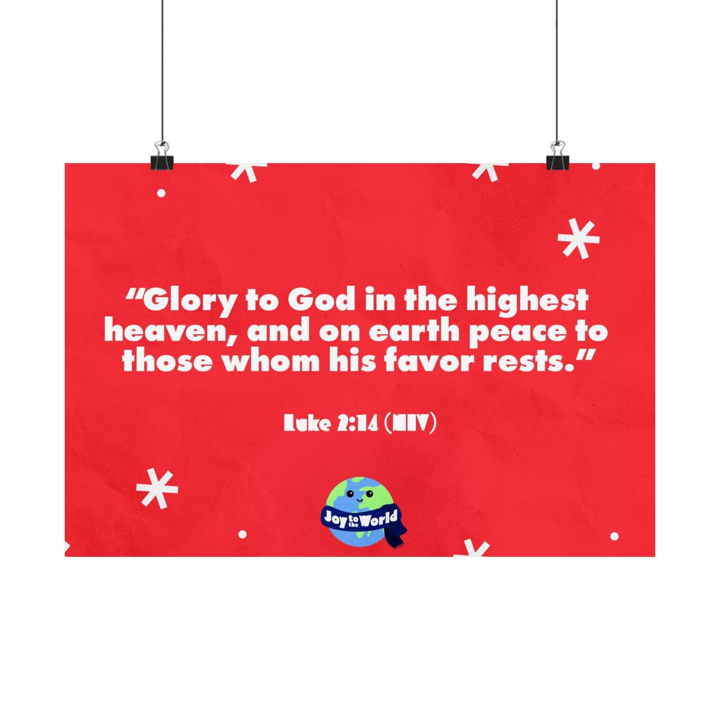 Poster | V5 | Joy To The World Preschool Memory Verse Graphic | Horizontal