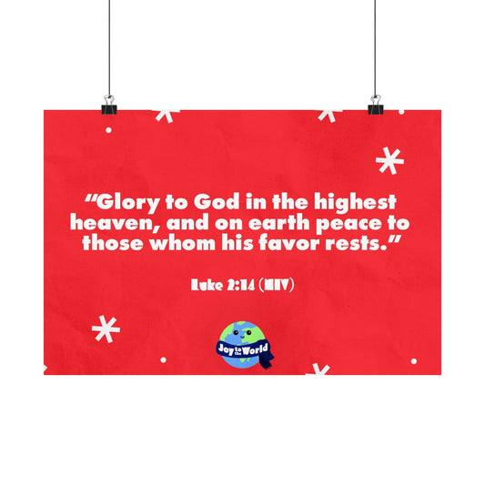Poster | V5 | Joy To The World Preschool Memory Verse Graphic | Horizontal