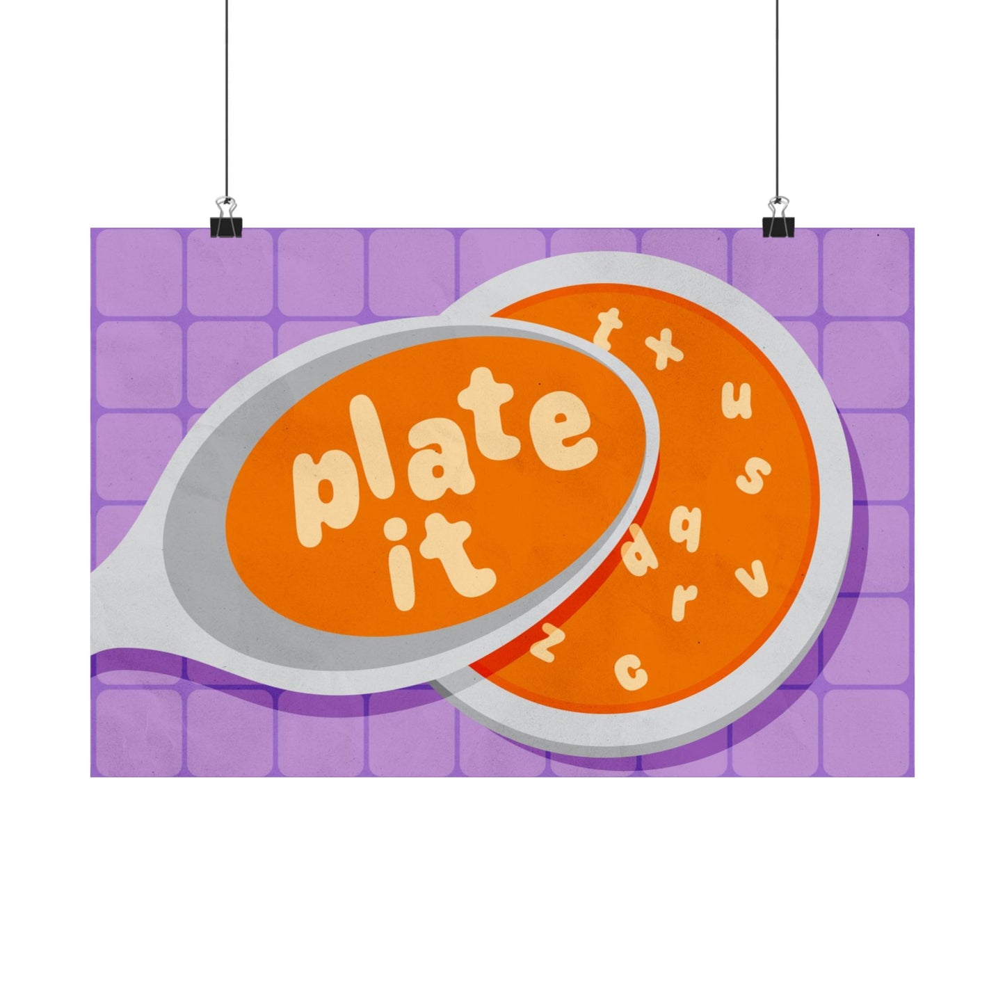 Poster I V5 I Plate It Preschool Series Graphic I Horizontal