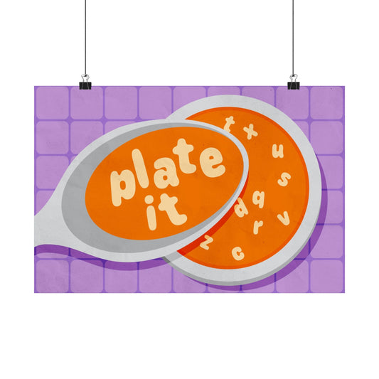 Poster I V5 I Plate It Preschool Series Graphic I Horizontal