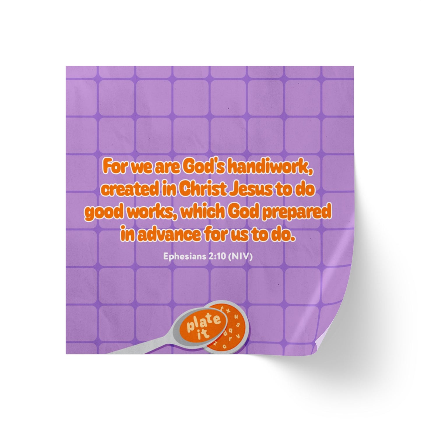 Memory Verse Sticker Roll | V5 | Plate It Preschool