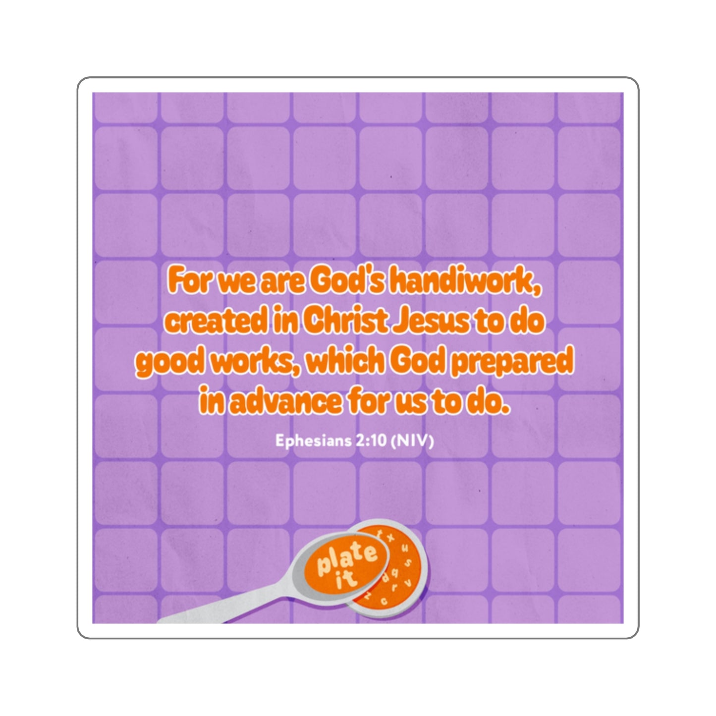 Memory Verse Sticker | V5 | Plate It Preschool