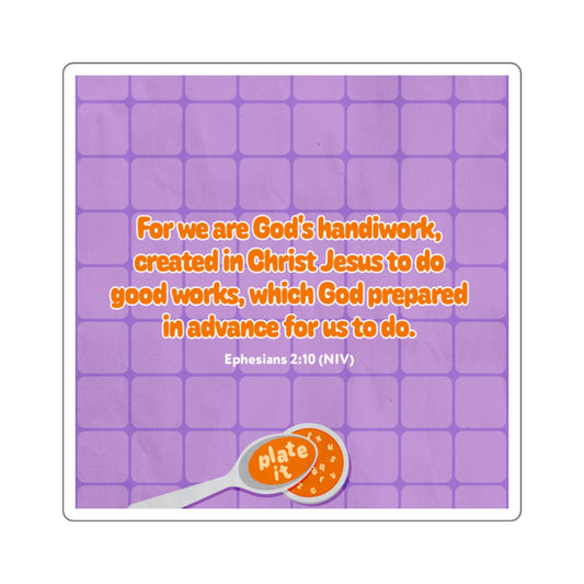Memory Verse Sticker | V5 | Plate It Preschool