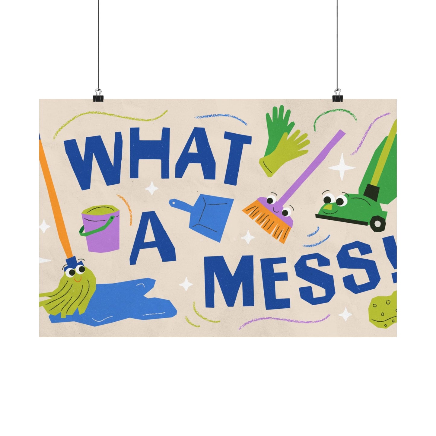 Poster | What A Mess Preschool Series Graphic | Horizontal