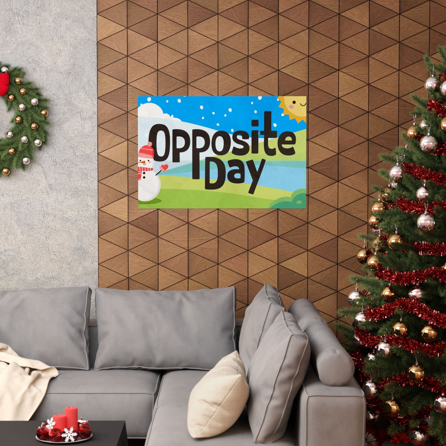 Poster I V5 I Opposite Day Preschool Series Graphic I Horizontal