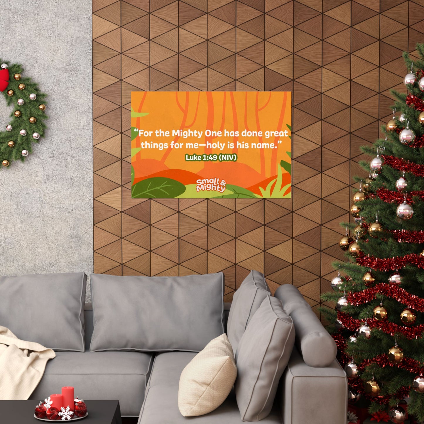 Poster | Small & Mighty Preschool Memory Verse Graphic | Horizontal