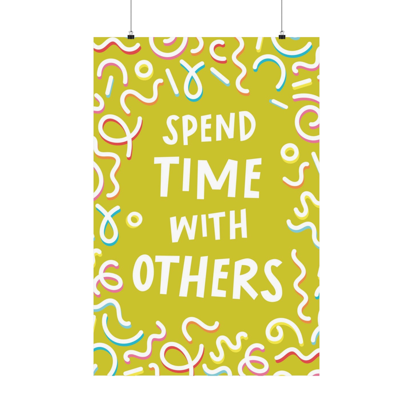 Poster I V7 I Spend Time With Others Discipleship Graphic I Vertical