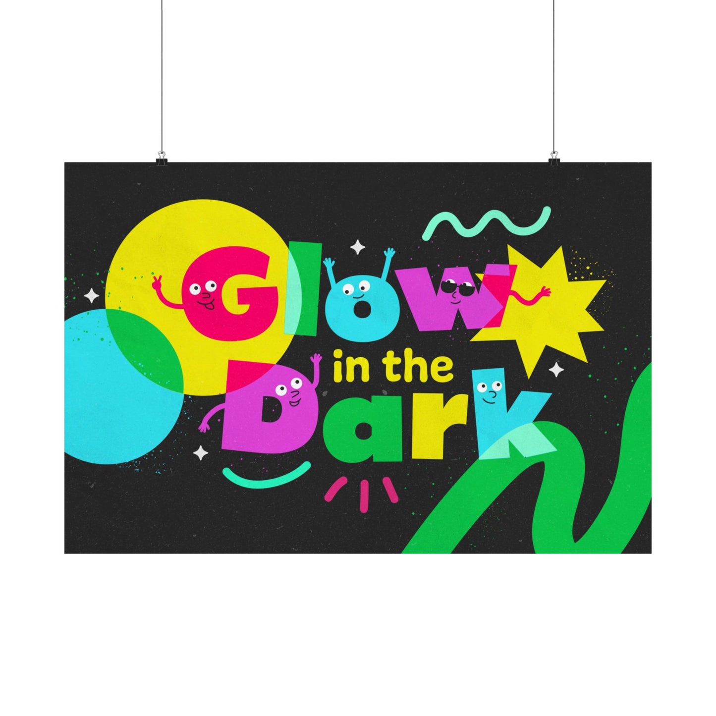 Poster | V7 | Glow in the Dark Preschool Series Graphic | Horizontal