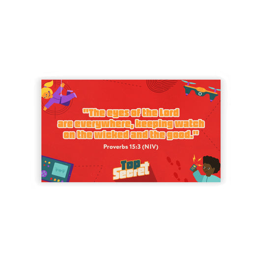 Memory Verse Cards | V9 | Top Secret Preschool